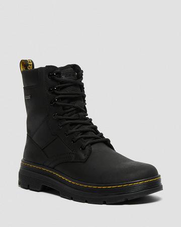 Black Women's Dr Martens Iowa Waterproof Poly Ankle Boots | CA 58UZG